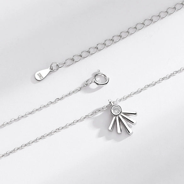 Wholesale Jewelry Geometric S925 Sterling Silver Irregular Necklace Creative Personality Design