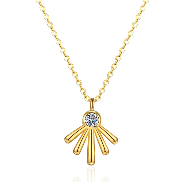 Wholesale Jewelry Geometric S925 Sterling Silver Irregular Necklace Creative Personality Design