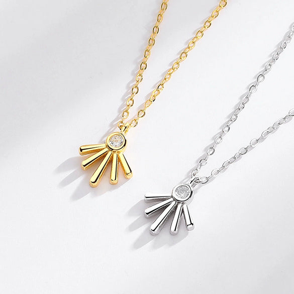 Wholesale Jewelry Geometric S925 Sterling Silver Irregular Necklace Creative Personality Design