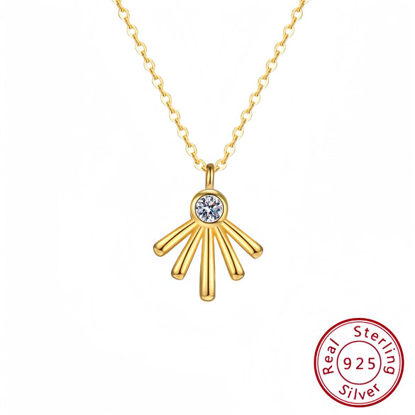 Wholesale Jewelry Geometric S925 Sterling Silver Irregular Necklace Creative Personality Design