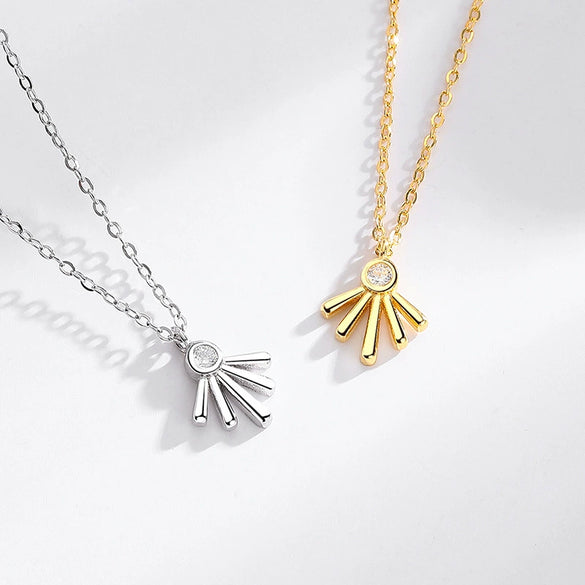 Wholesale Jewelry Geometric S925 Sterling Silver Irregular Necklace Creative Personality Design