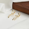 Wholesale Jewelry Geometric S925 Sterling Silver Knot Hollow Earrings