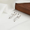 Wholesale Jewelry Geometric S925 Sterling Silver Knot Hollow Earrings