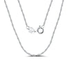 Wholesale Jewelry Geometric S925 Sterling Silver Twisted Chain Electroplated