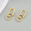 Wholesale Jewelry Geometric Silver Electroplated Earrings And Bracelet