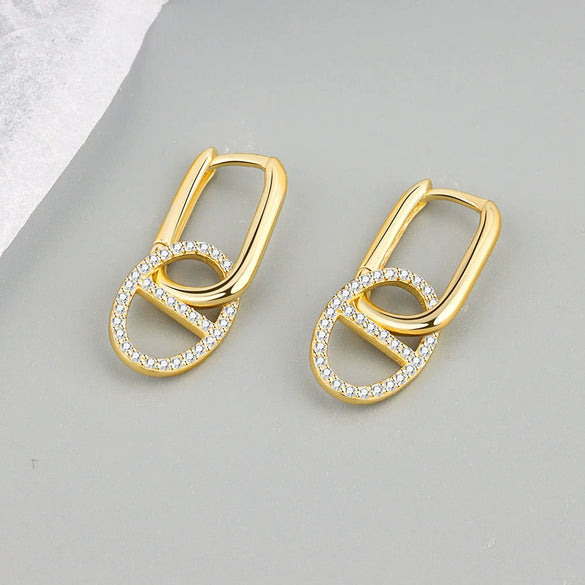 Wholesale Jewelry Geometric Silver Electroplated Earrings And Bracelet