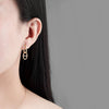 Wholesale Jewelry Geometric Silver Electroplated Earrings And Bracelet