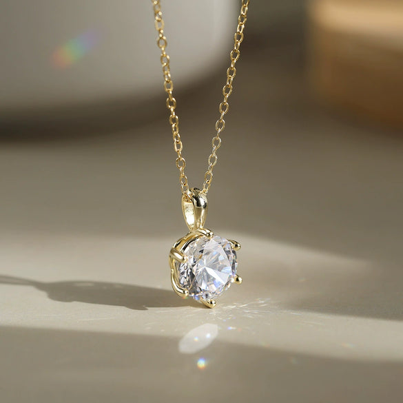 Wholesale Jewelry Geometric Silver 925 Sterling Silver Zircon Electroplated Cross Chain Necklace