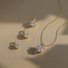 Wholesale Jewelry Geometric Silver 925 Sterling Silver Zircon Electroplated Cross Chain Necklace
