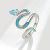 Wholesale Jewelry Geometric Snake Open Ring Copper Electroplating Style Animal