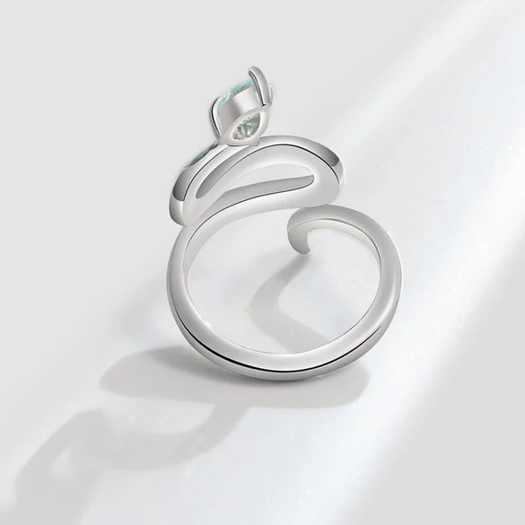 Wholesale Jewelry Geometric Snake Open Ring Copper Electroplating Style Animal