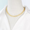 Wholesale Jewelry Geometric Spiked Thorns Copper Necklace For Women With Electroplating