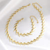 Wholesale Jewelry Geometric Spiked Thorns Copper Necklace For Women With Electroplating