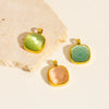 Wholesale Jewelry Geometric Square Cat's Eye Stone Inlaid Stainless Steel Electroplated Pendant Accessories