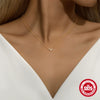 Wholesale Jewelry Geometric Square Round Diamond 925 Sterling Silver Electroplating O Chain Clavicle Necklace For Women