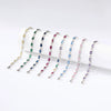 Wholesale Jewelry Geometric Square 925 Sterling Silver Inlaid Zircon Unisex Bracelet