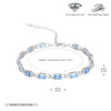 Wholesale Jewelry Geometric Square 925 Sterling Silver Inlaid Zircon Unisex Bracelet