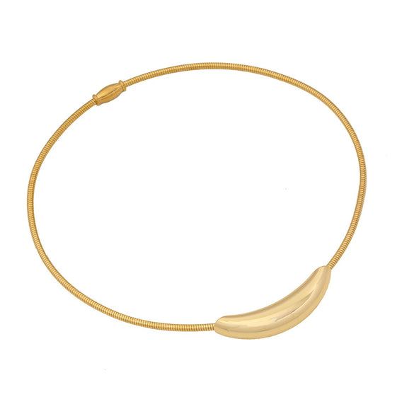 Wholesale Jewelry Geometric Stainless Steel Collar Exaggerated Personality Necklace With Electroplating