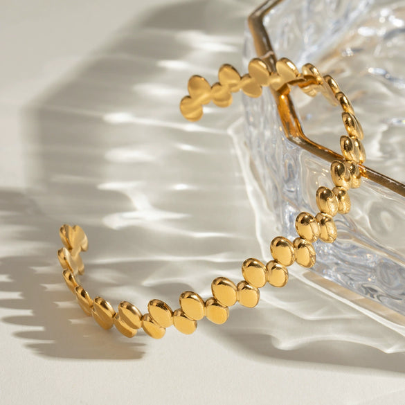 Wholesale Jewelry Geometric Stainless Steel Electroplated Bracelet