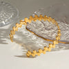 Wholesale Jewelry Geometric Stainless Steel Electroplated Bracelet