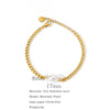 Wholesale Jewelry Geometric Stainless Steel Electroplated Pearl Clavicle Chain And Bracelet Two Piece Set Unisex