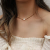 Wholesale Jewelry Geometric Stainless Steel Electroplated Pearl Clavicle Chain And Bracelet Two Piece Set Unisex