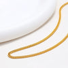 Wholesale Jewelry Geometric 316 Stainless Steel Gold Plated Square Chain Necklace For Men And Women