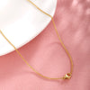 Wholesale Jewelry Geometric 316 Stainless Steel Gold Plated Square Chain Necklace For Men And Women