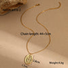 Wholesale Jewelry Geometric Stainless Steel 18K Gold Plated Pendant Necklace And Earrings Set