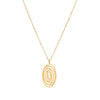 Wholesale Jewelry Geometric Stainless Steel 18K Gold Plated Pendant Necklace And Earrings Set