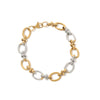 Wholesale Jewelry Geometric Stainless Steel Multichain Mixed Electroplated Unisex Bracelet
