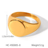 Wholesale Jewelry Geometric Stainless Steel Ring Electroplated Feminine Highend Jewelry