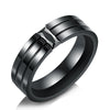 Wholesale Jewelry Geometric Stainless Steel Ring Electroplating Unisex