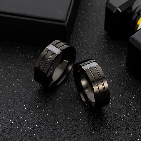 Wholesale Jewelry Geometric Stainless Steel Ring Electroplating Unisex