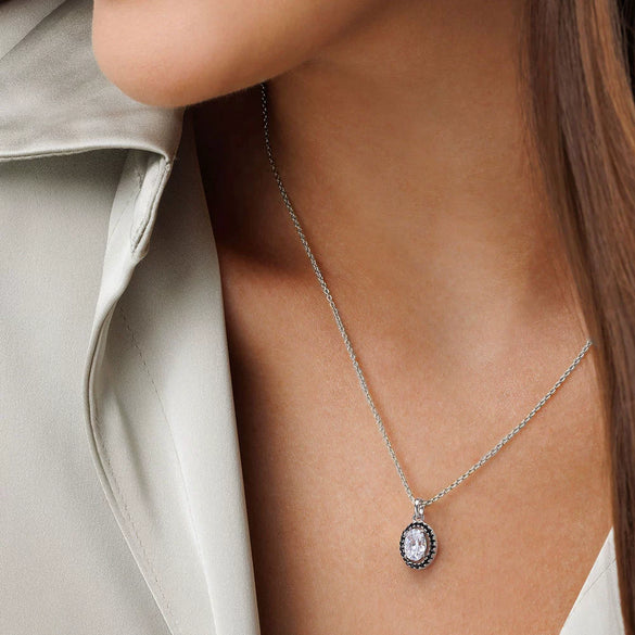 Wholesale Jewelry Geometric 925 Sterling Silver Electroplated Pendant Necklace For Women