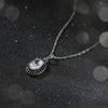 Wholesale Jewelry Geometric 925 Sterling Silver Electroplated Pendant Necklace For Women