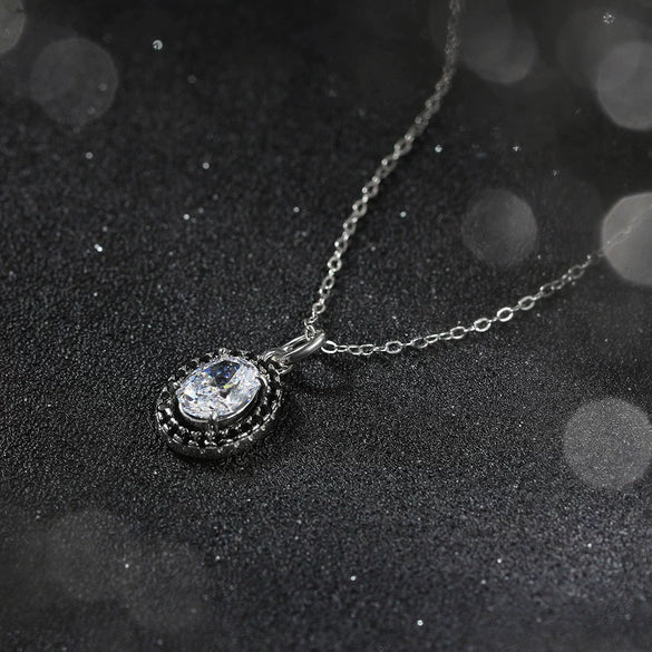 Wholesale Jewelry Geometric 925 Sterling Silver Electroplated Pendant Necklace For Women