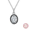 Wholesale Jewelry Geometric 925 Sterling Silver Electroplated Pendant Necklace For Women