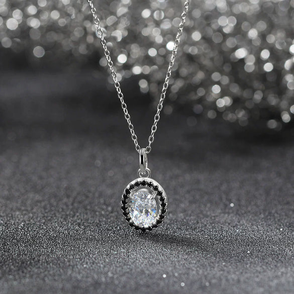 Wholesale Jewelry Geometric 925 Sterling Silver Electroplated Pendant Necklace For Women