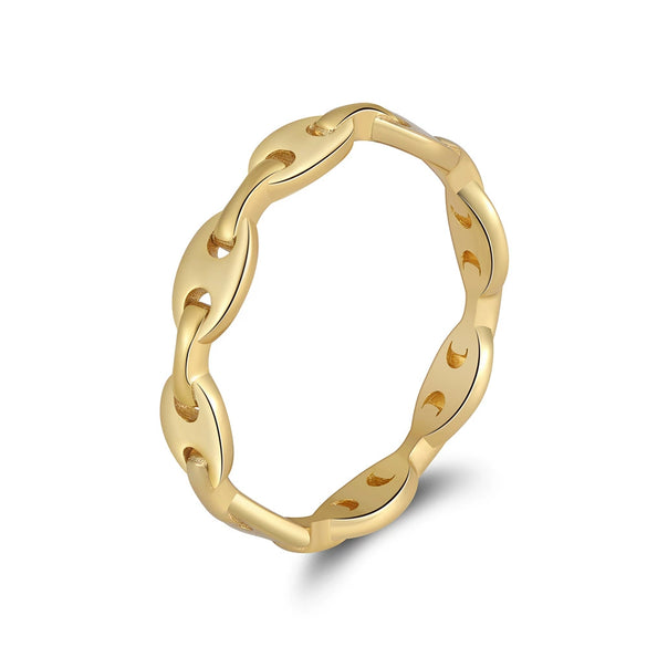 Wholesale Jewelry Geometric Sterling Silver 925 14K Goldplated Asymmetrical Hoop Earrings Necklace Wavy Round Ring