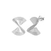 Wholesale Jewelry Geometric Sterling Silver 925 14K Goldplated Asymmetrical Hoop Earrings Necklace Wavy Round Ring
