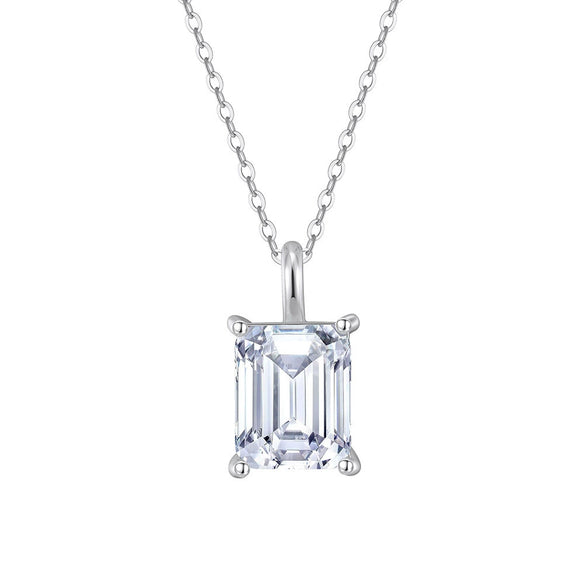 Wholesale Jewelry Geometric Sterling Silver 925 Moissanite Electroplated Necklace And Earrings For Women