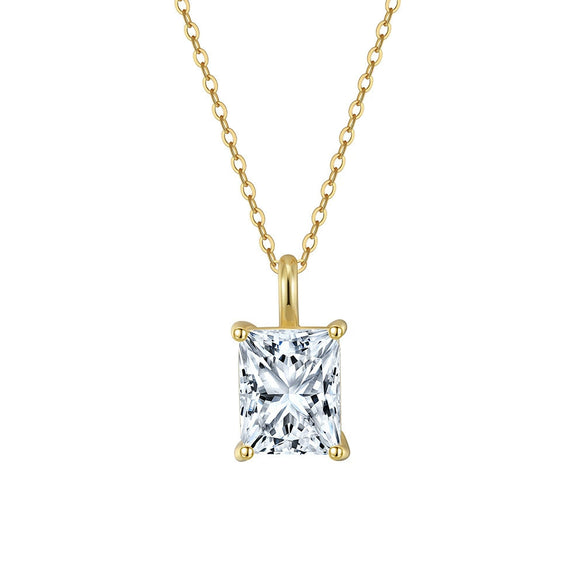 Wholesale Jewelry Geometric Sterling Silver 925 Moissanite Electroplated Necklace And Earrings For Women