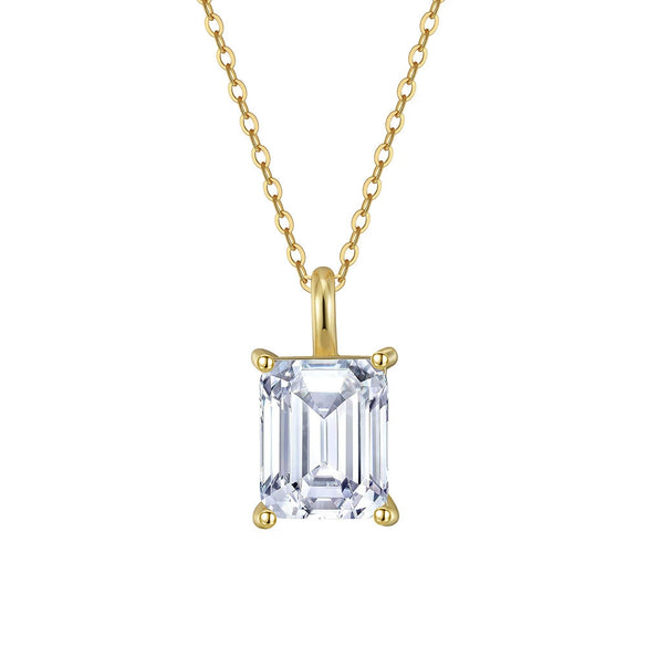 Wholesale Jewelry Geometric Sterling Silver 925 Moissanite Electroplated Necklace And Earrings For Women
