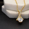 Wholesale Jewelry Geometric 925 Sterling Silver Ochain Mini Zircon Pendant Necklace For Women