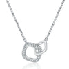 Wholesale Jewelry Geometric 925 Sterling Silver Ring Link Necklace For Women