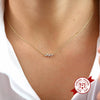 Wholesale Jewelry Geometric Style Asymmetrical Zircon 925 Sterling Silver And Copper O Chain Electroplated Fashion Necklace For Women And Couple