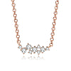 Wholesale Jewelry Geometric Style Asymmetrical Zircon 925 Sterling Silver And Copper O Chain Electroplated Fashion Necklace For Women And Couple