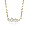 Wholesale Jewelry Geometric Style Asymmetrical Zircon 925 Sterling Silver And Copper O Chain Electroplated Fashion Necklace For Women And Couple