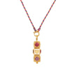 Wholesale Jewelry Geometric Style Copper Goldplated Love Pendant Necklace